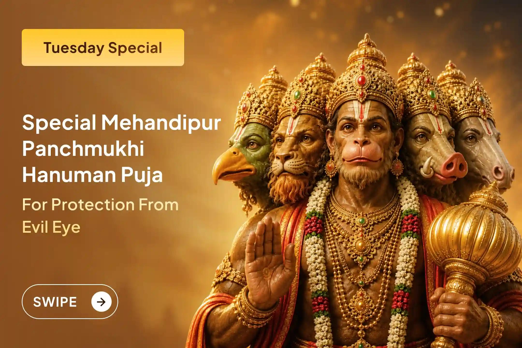 This Tuesday, surrender at Lord Hanuman's feet and seek blessings to overcome every difficulty. 