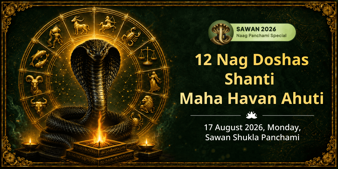 Somwar Nag Panchami 12 Nag Doshas Shanti Maha Havan Ahuti 