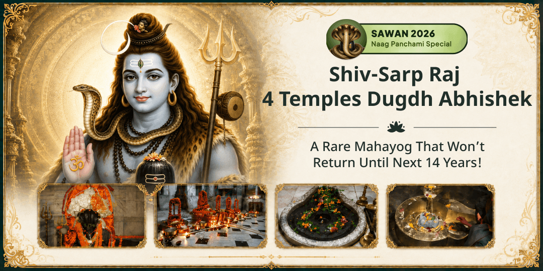 Sawan Somwar Falls on Nag Panchami - Perform Shiv-Sarp Raj Dugdh Abhishek at 4 Sacred Temples in Just 1 Click! 
