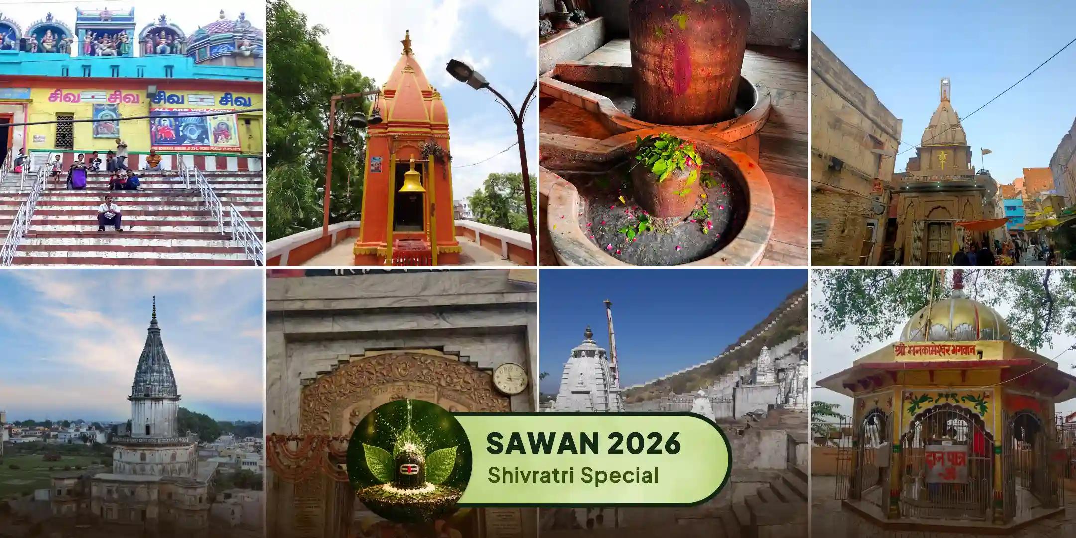 Sawan Maha Shivratri Kashi's 8 Powerful Shiv Mandir Rudrabhishek and 108 Bilva Patra Archana Mahapuja
