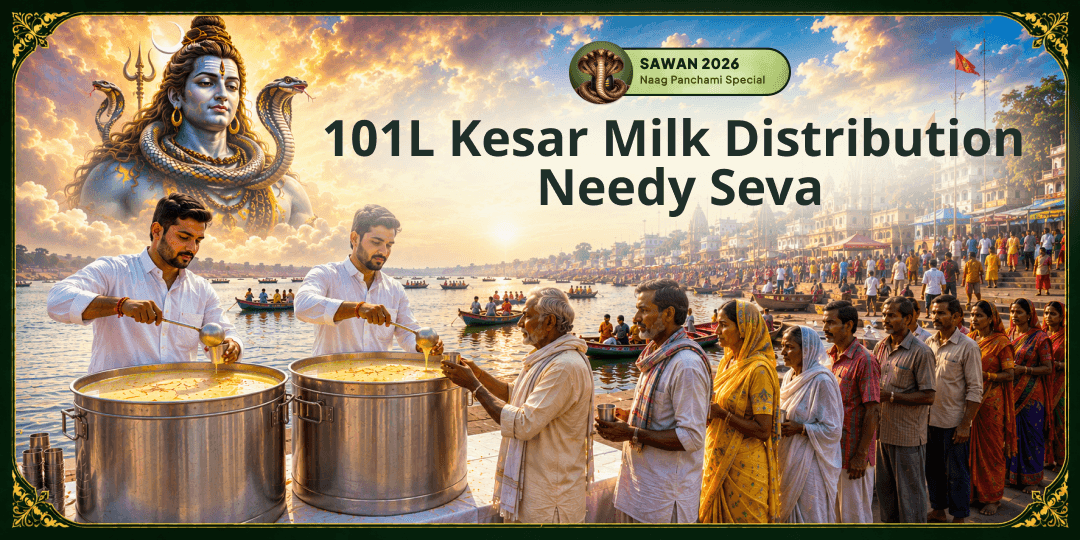 Mahayog That Won't Return for 14 Years! Take part in 101 Litres of Kesar Milk Distribution Seva at Prayagraj.