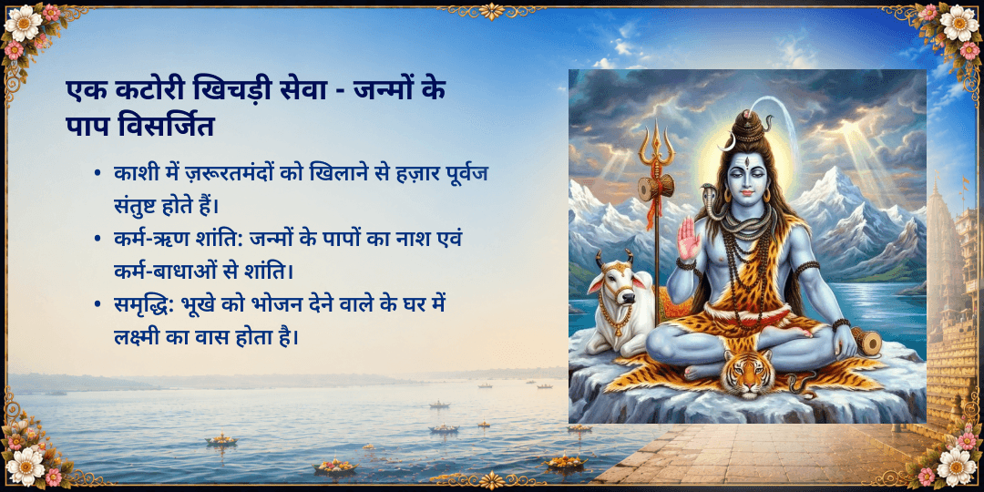 श्रावण माह 15 दिवसीय शिव नगरी काशी 101KG खिचड़ी सेवा संकल्प