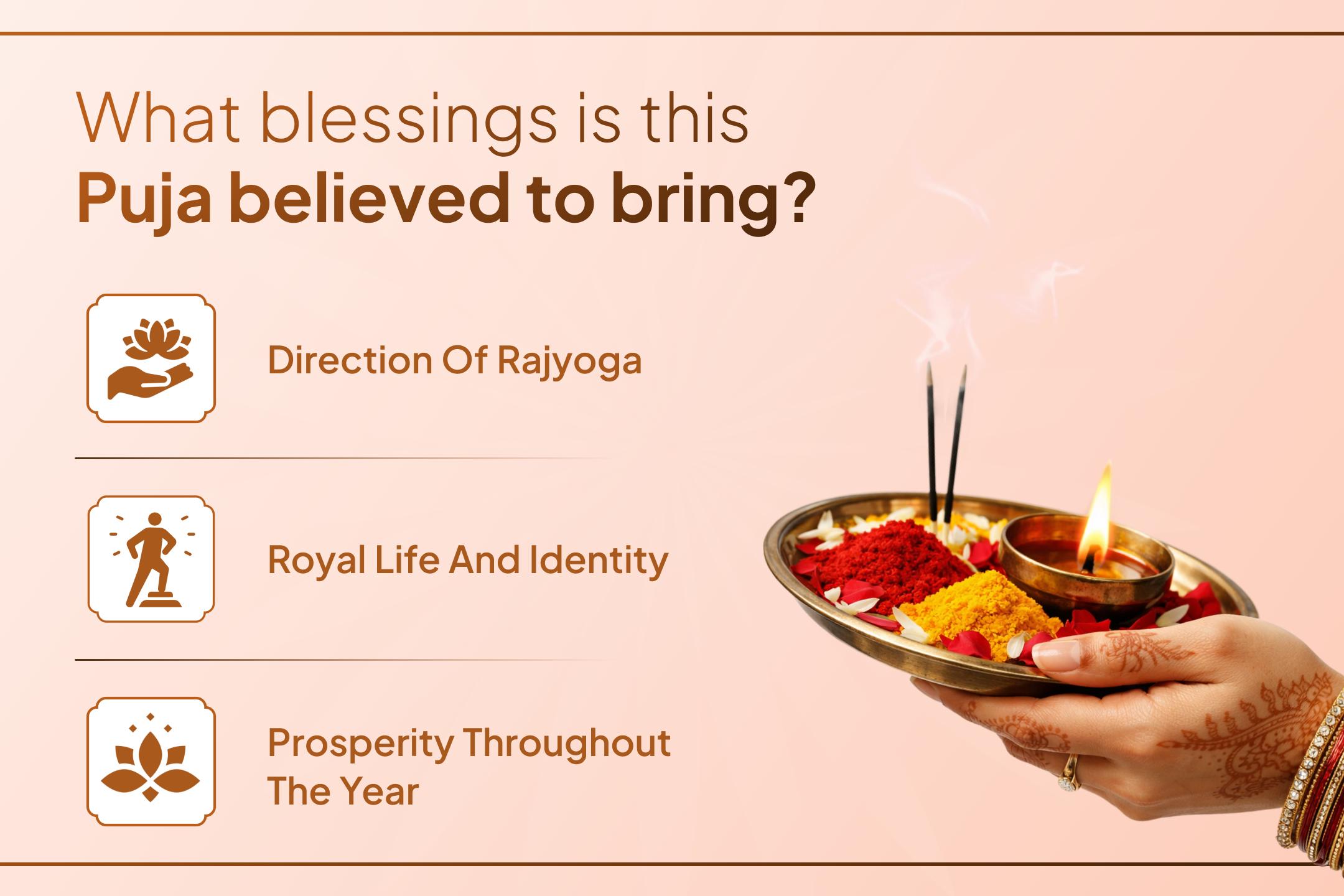 🌺Seek Divine Grace of Trailokya Samrajni for honour, abundance and Rajyog.