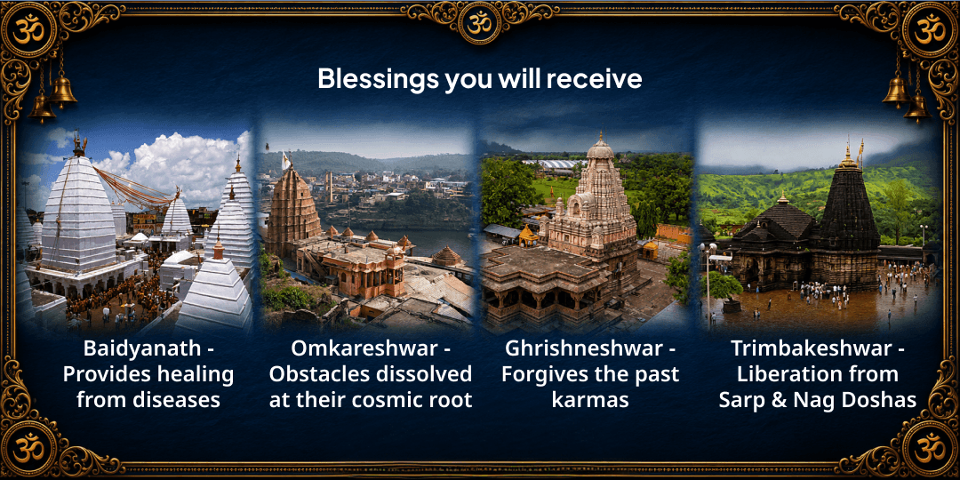 Antim Sawan Somwar 4 Jyotirlingas Jal-Bel Patra Maha Abhishek 