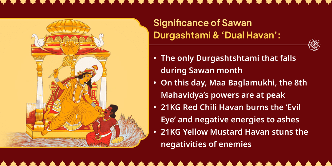 Sawan Durgashtami 21KG Lal Mirchi Nazar Dosh Ahuti - 21KG Peeli Sarson Shatru Vijay Ahuti 