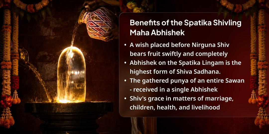 Last Sawan Monday India's 2nd Largest Spatika (Crystal) Shivling Maha Abhishek