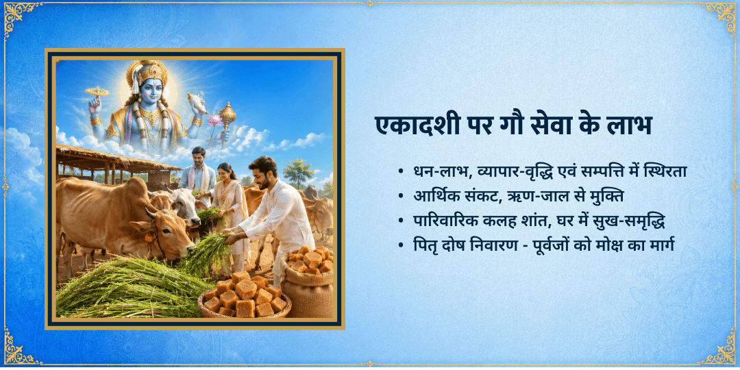 पुत्रदा एकादशी 101 किलो हरा चारा-गुड़ गौ माता सेवा 