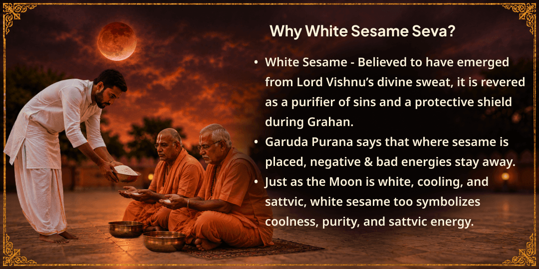 Sawan Grahan Purnima 51 Brahmins White Items Seva