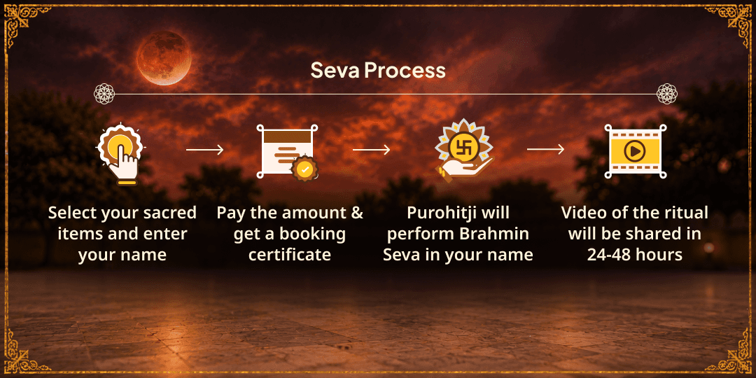 Sawan Grahan Purnima 51 Brahmins White Items Seva