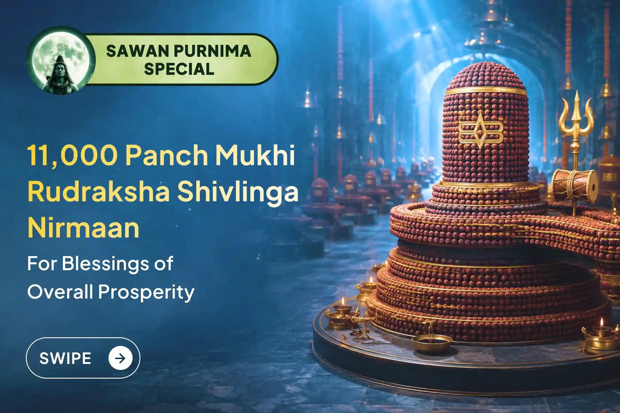 11,000 Rudrakshas, One Divine Form - Sawan's Final Sacred Offering.