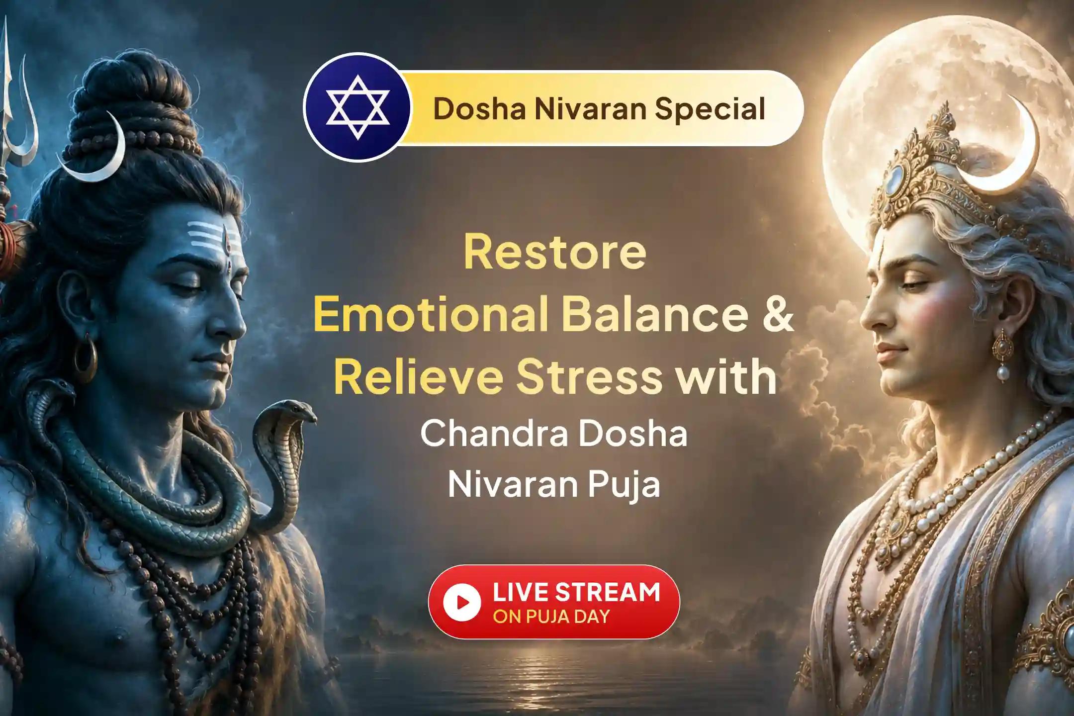🌙 Feeling restless and stressed? Seek Chandra Dev's blessings for peace, emotional balance, and stability.