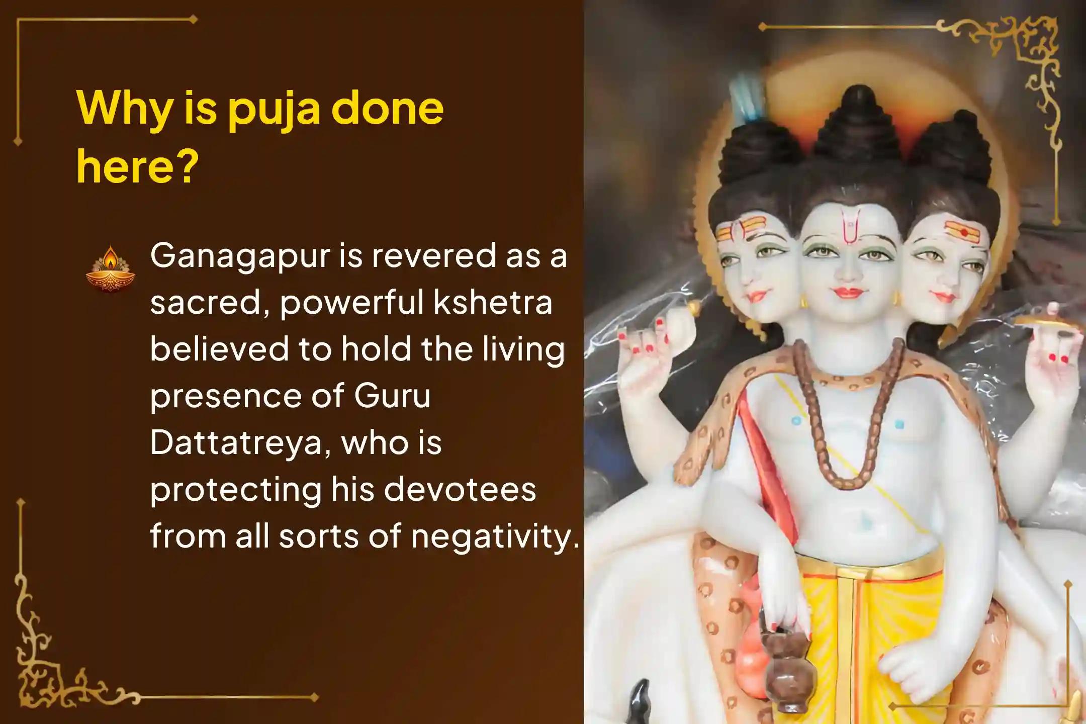 Participate in the Ganagapur Kshetra Dattatreya Grahan Purnima Special Homa to remove Pitru Dosha, ancestral curses, and offer protection from the evil eye