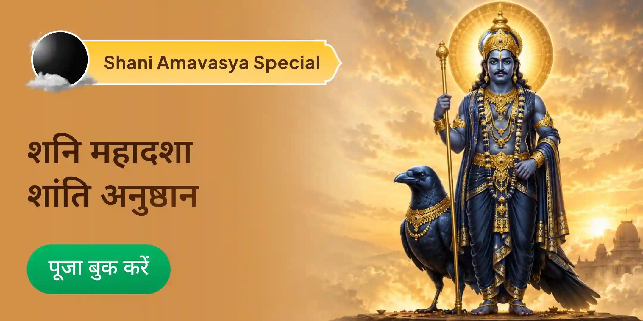 शनि साढ़े साती पीड़ा शांति महापूजा, शनि तिल तेल अभिषेक और महादशा शांति महापूजा