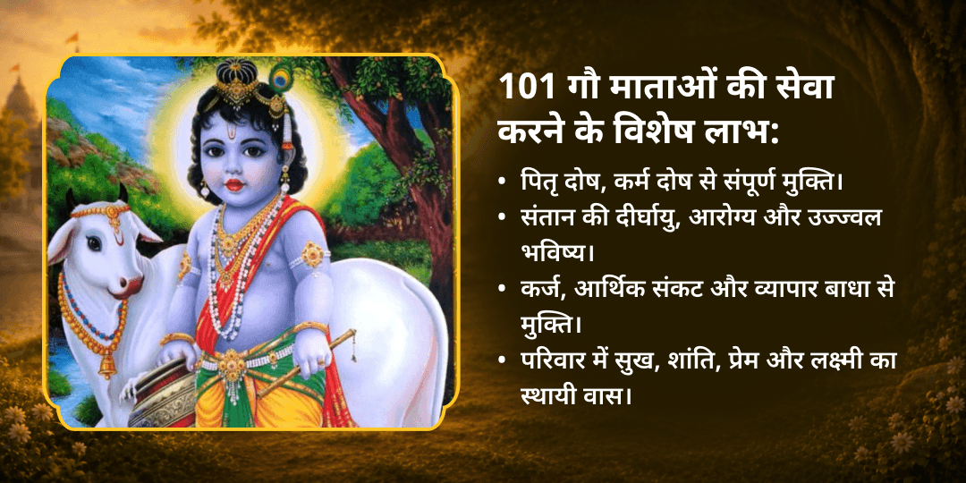 जन्माष्टमी श्री कृष्ण प्रिय 101 गौ माता महासेवा