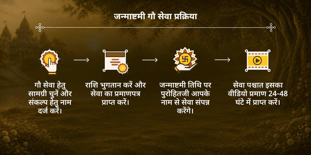 जन्माष्टमी श्री कृष्ण प्रिय 101 गौ माता महासेवा