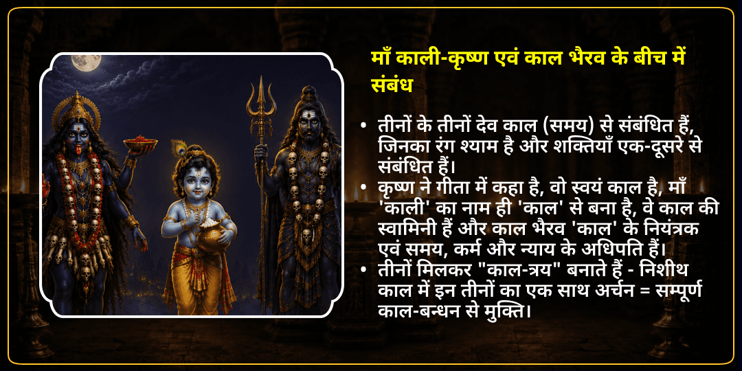 महारात्रि निशीथ काल विशेष श्री कृष्ण काली एवं काल भैरव चढ़ावा