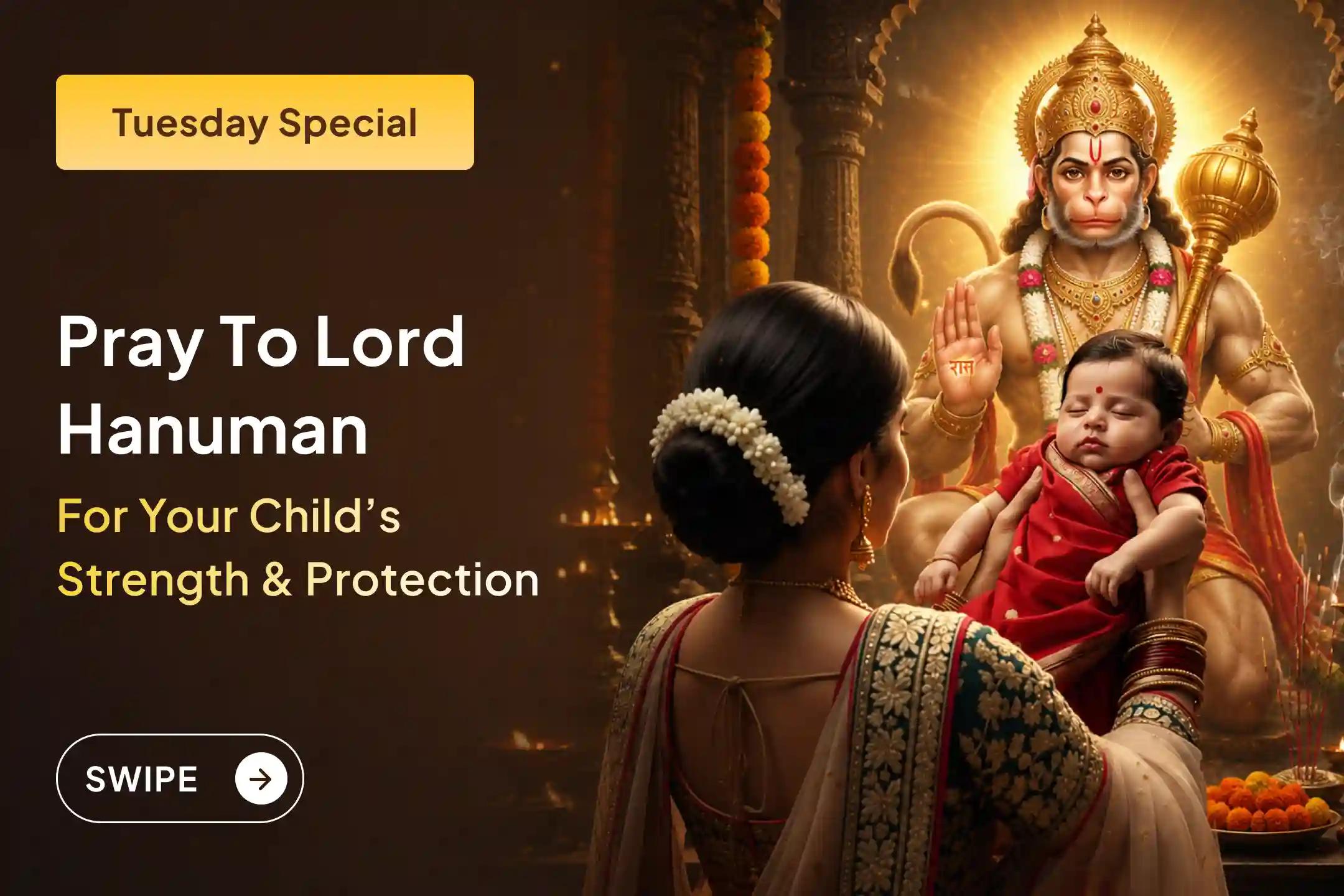 Do you seek Lord Hanuman’s divine protection for your child from afar?