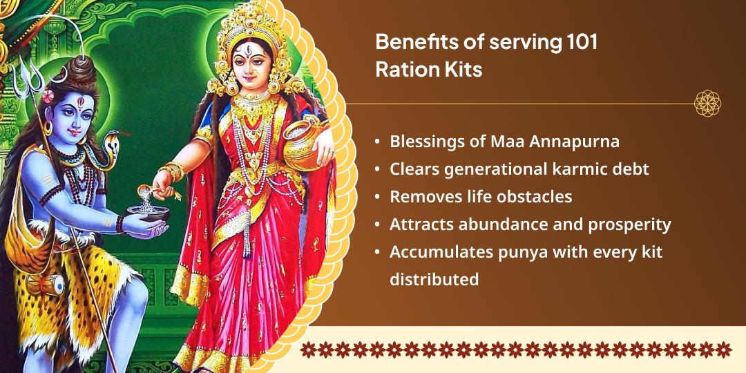 Grand 101 Ration Kits Distribution Seva in Haridwar