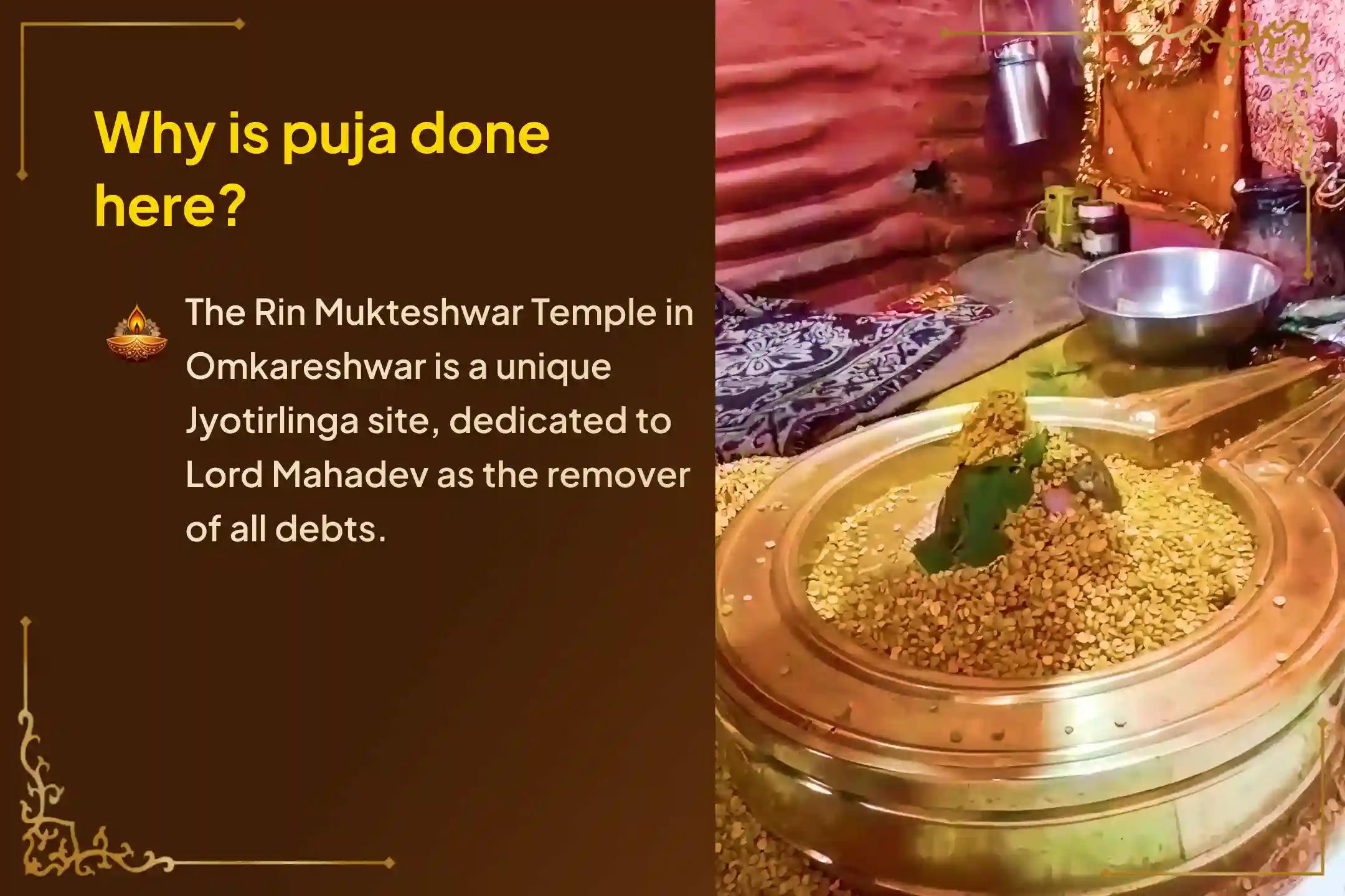 Participate in the 'Runa mukti Abhishek - 11 Kg Chana Dal Shiva Abhishek' at Rinmukteshwar Mahadev Temple at Omkareshwar on Monday to seek Lord Shiva's divine grace for freedom from all debts, financial relief, and family prosperity.
