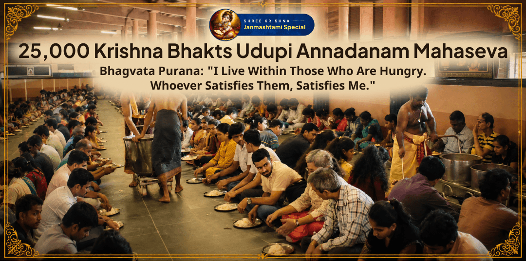 25,000 Devotees, Fed Through Your Contribution - Join the Janmashtami Annadanam Mahaseva at Sri Krishna Temple, Udupi! 