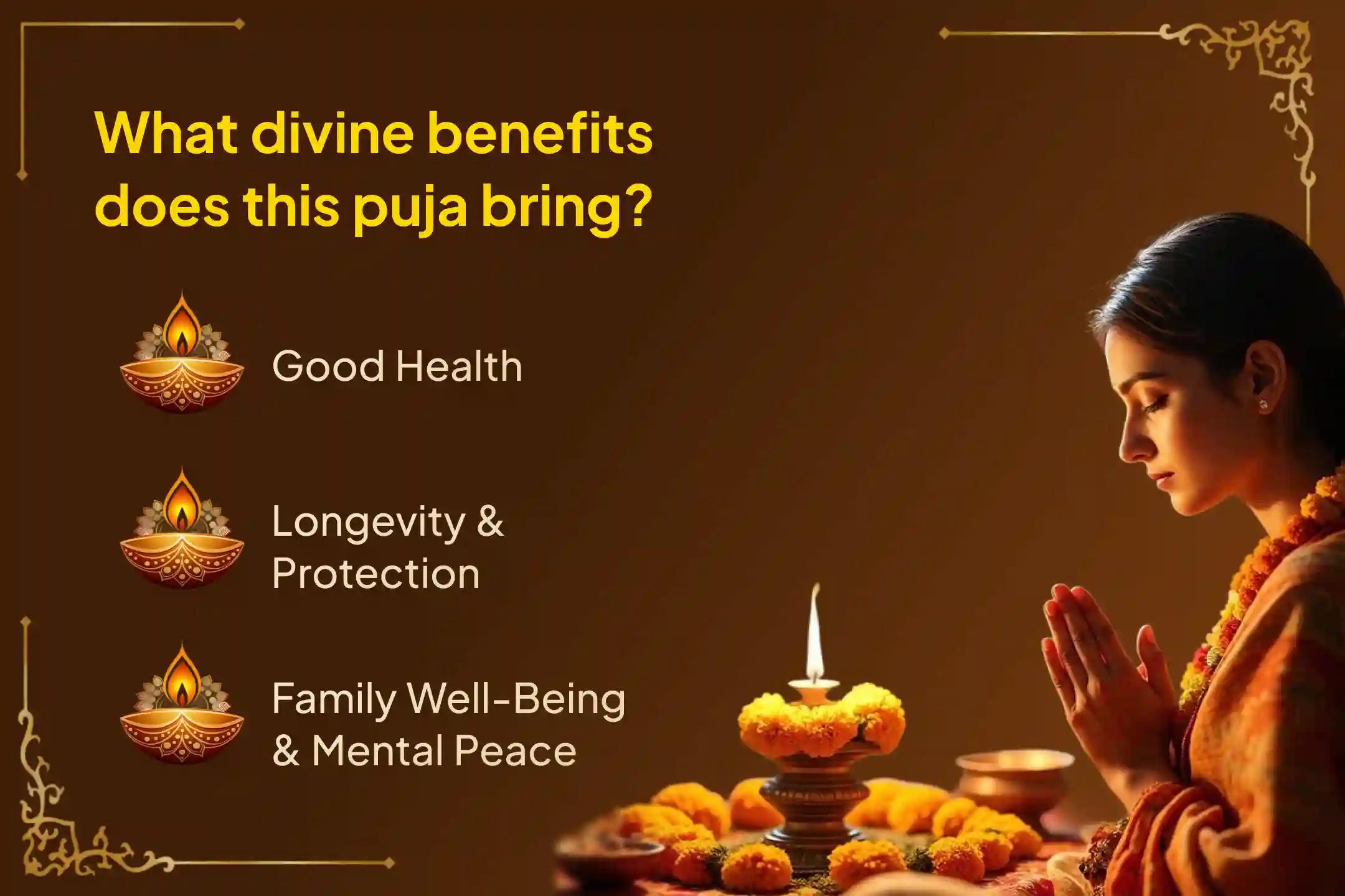 Participate in the 'Gokarna Mahamrityunjaya Homa' on Shravana Monday to invoke Lord Shiva's divine protection, grant long life, and seek blessings of good health for yourself and your family. 