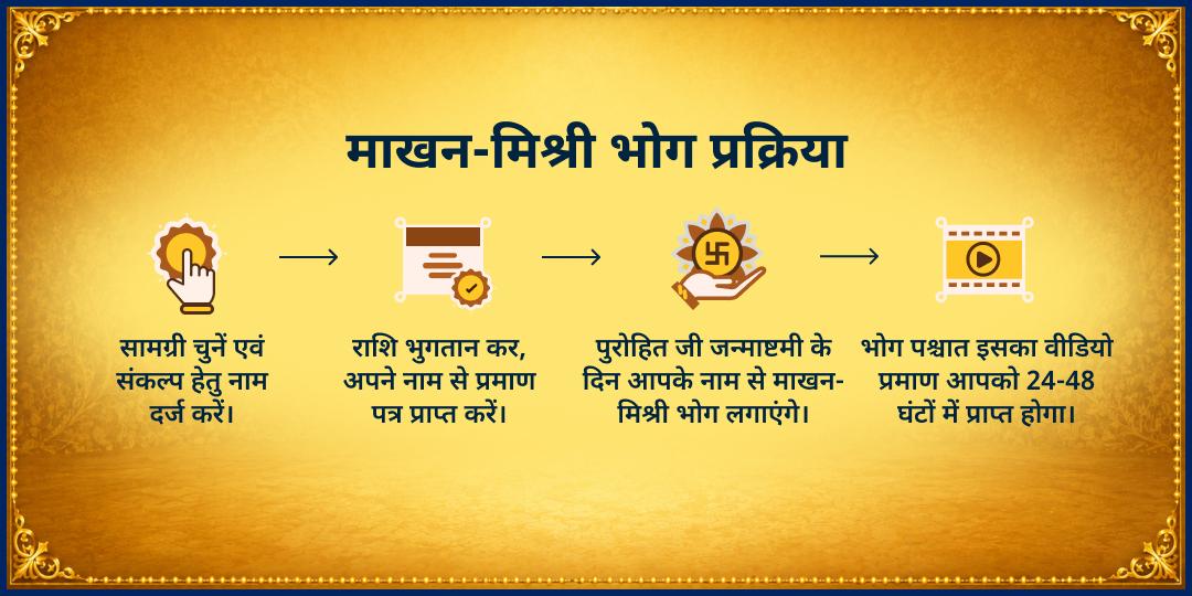 श्री कृष्ण जन्माष्टमी 2026 5 ठाकुर जी मंदिर माखन-मिश्री महाभोग सेवा 