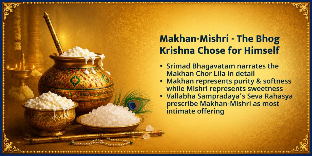 Shri Krishna Janmashtami 2026 5 Thakur Ji Makhan-Mishri Maha Bhog Seva 
