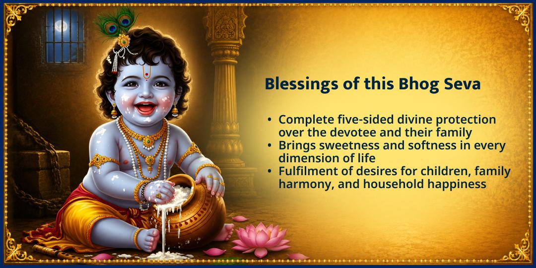 Shri Krishna Janmashtami 2026 5 Thakur Ji Makhan-Mishri Maha Bhog Seva 