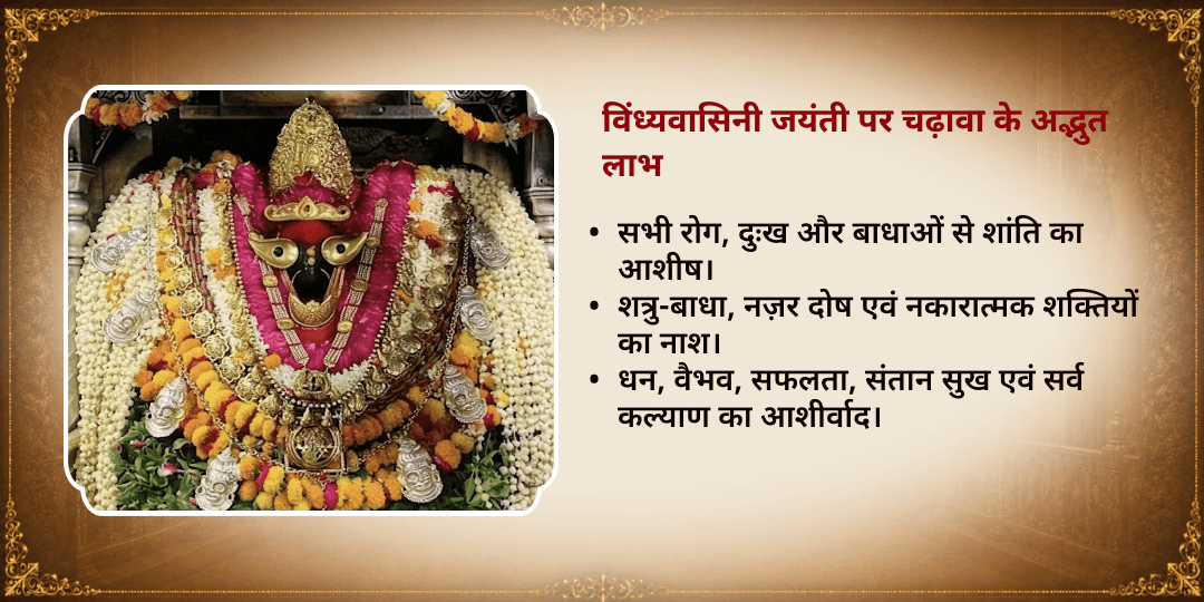 विंध्यवासिनी जयंती विशेष माँ विंध्यवासिनी शक्तिपीठ चढ़ावा 