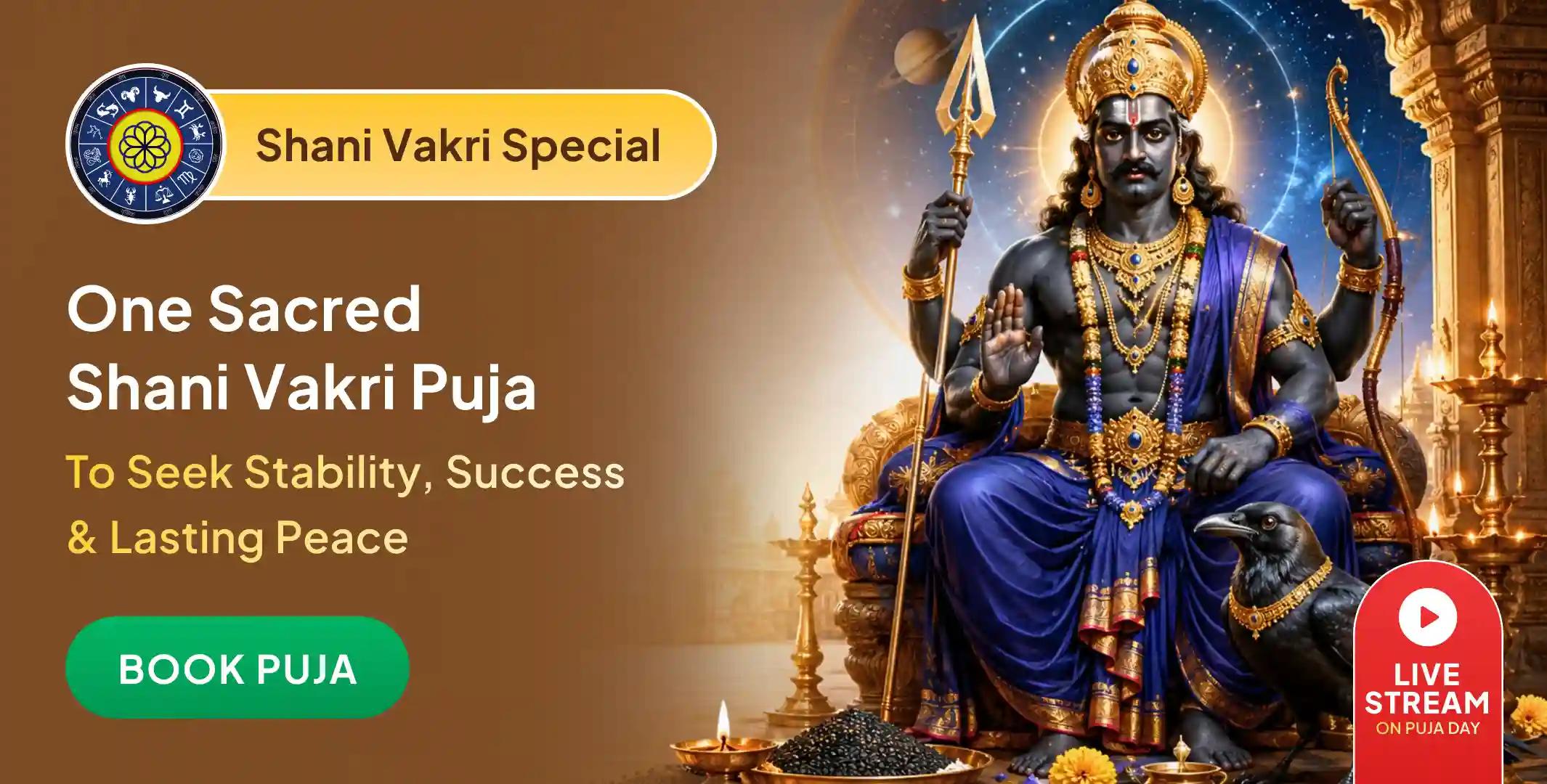 Shani Vakri 21 Kg Urad Dal Dan and 23,000 Shani Beej Mantra Jaap Mahapuja & Til Tel Abhishek
