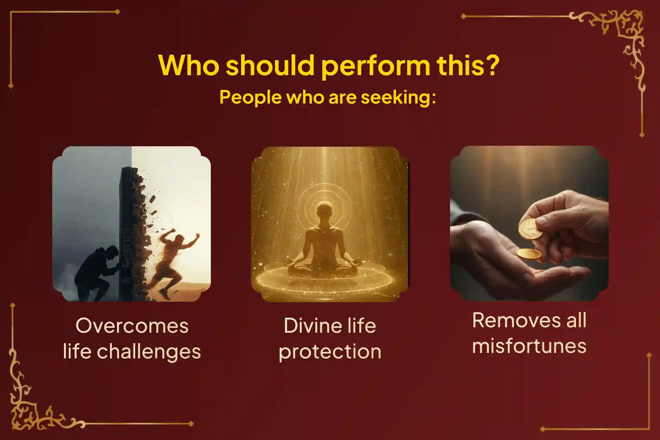 Participate in the Vikrant Bhairav - Kalashtami Special  Kalashtami Midnight Kaal Bhairav Puja and Abhishekam for protection from challenges and misfortunes in life.