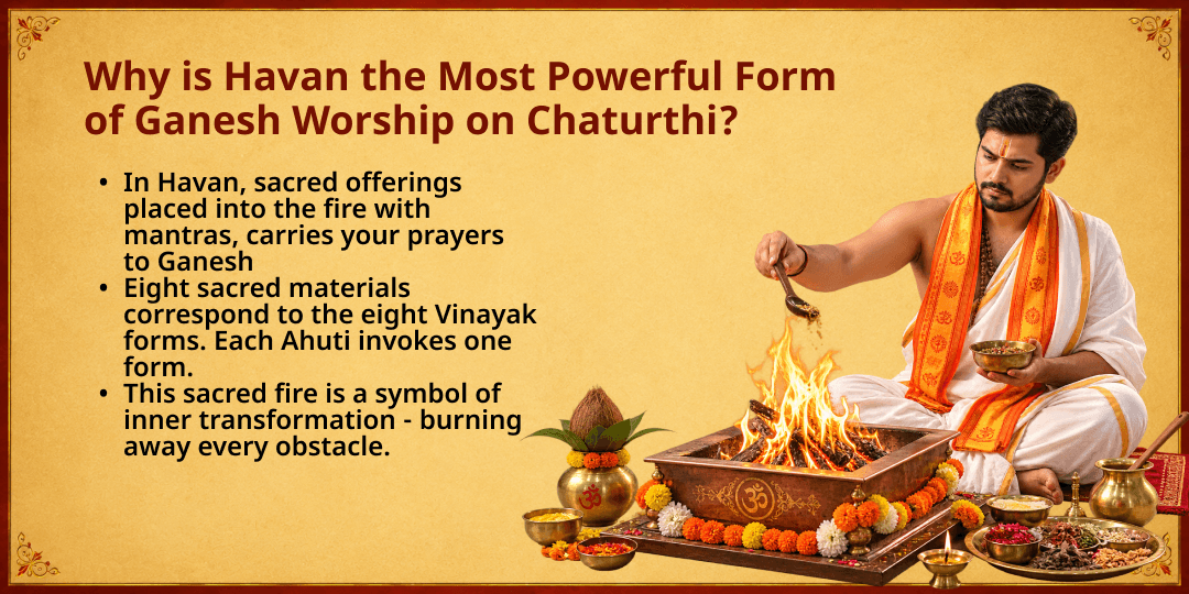 Ganesh Chaturthi Ashta Vinayak Ashta Dravya Havan Ahuti 