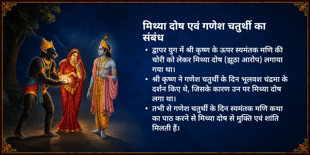 गणेश चतुर्थी मिथ्या दोष शांति स्यमंतक मणि कथा एवं चढ़ावा