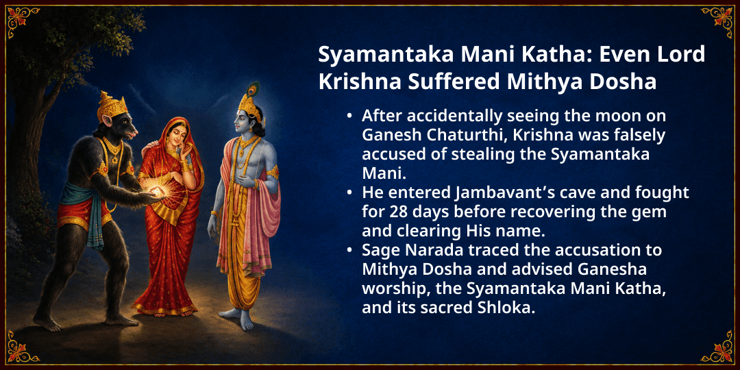 Ganesh Chaturthi Mithya Dosha Shanti Syamantaka Mani Katha & Chadhava 