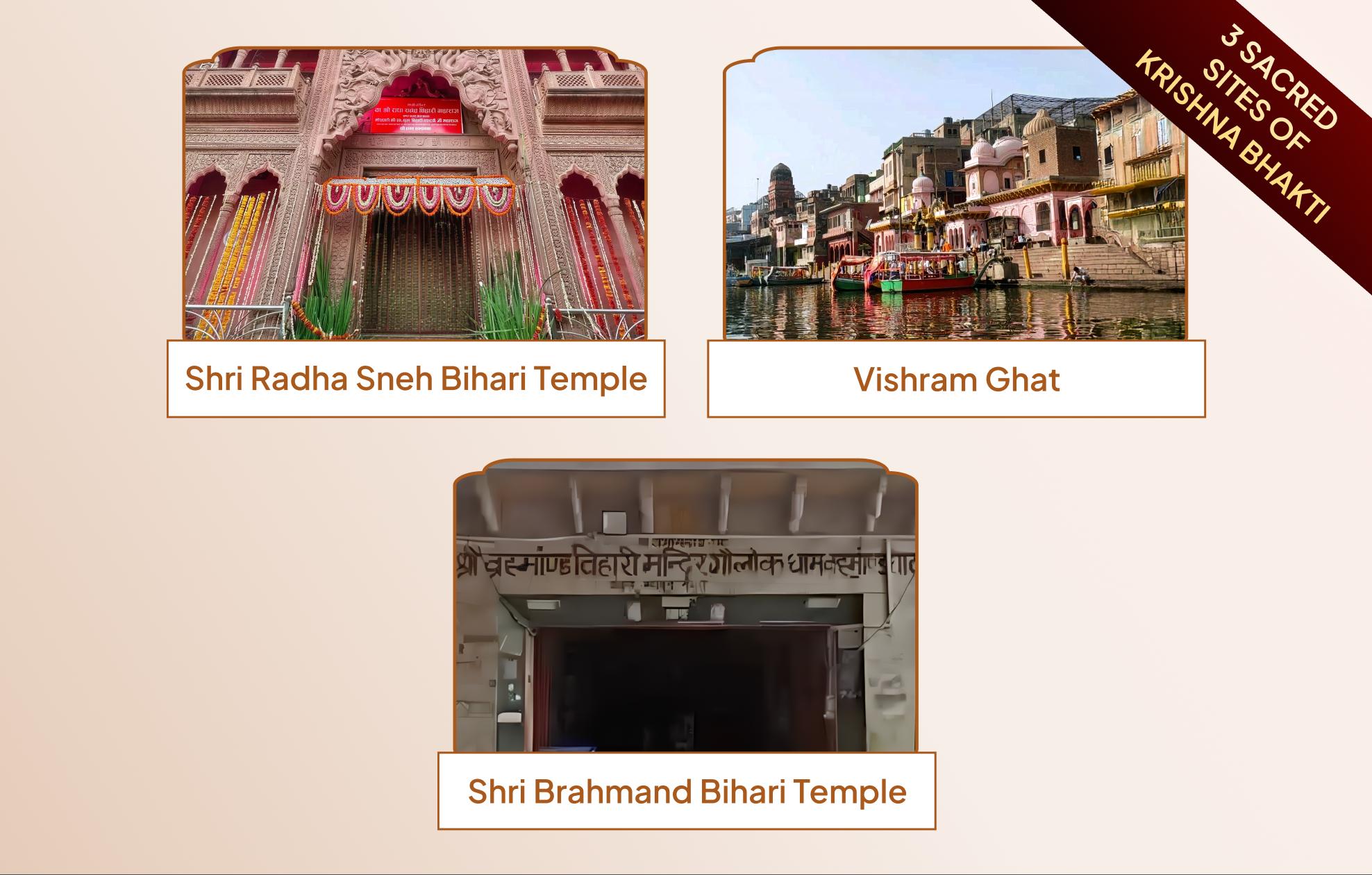 Shri Radha Sneh Bihari Temple, Vishram Ghat, Shri Brahmand Bihari Temple,Vrindavan, Mathura, Gokul, Uttar Pradesh