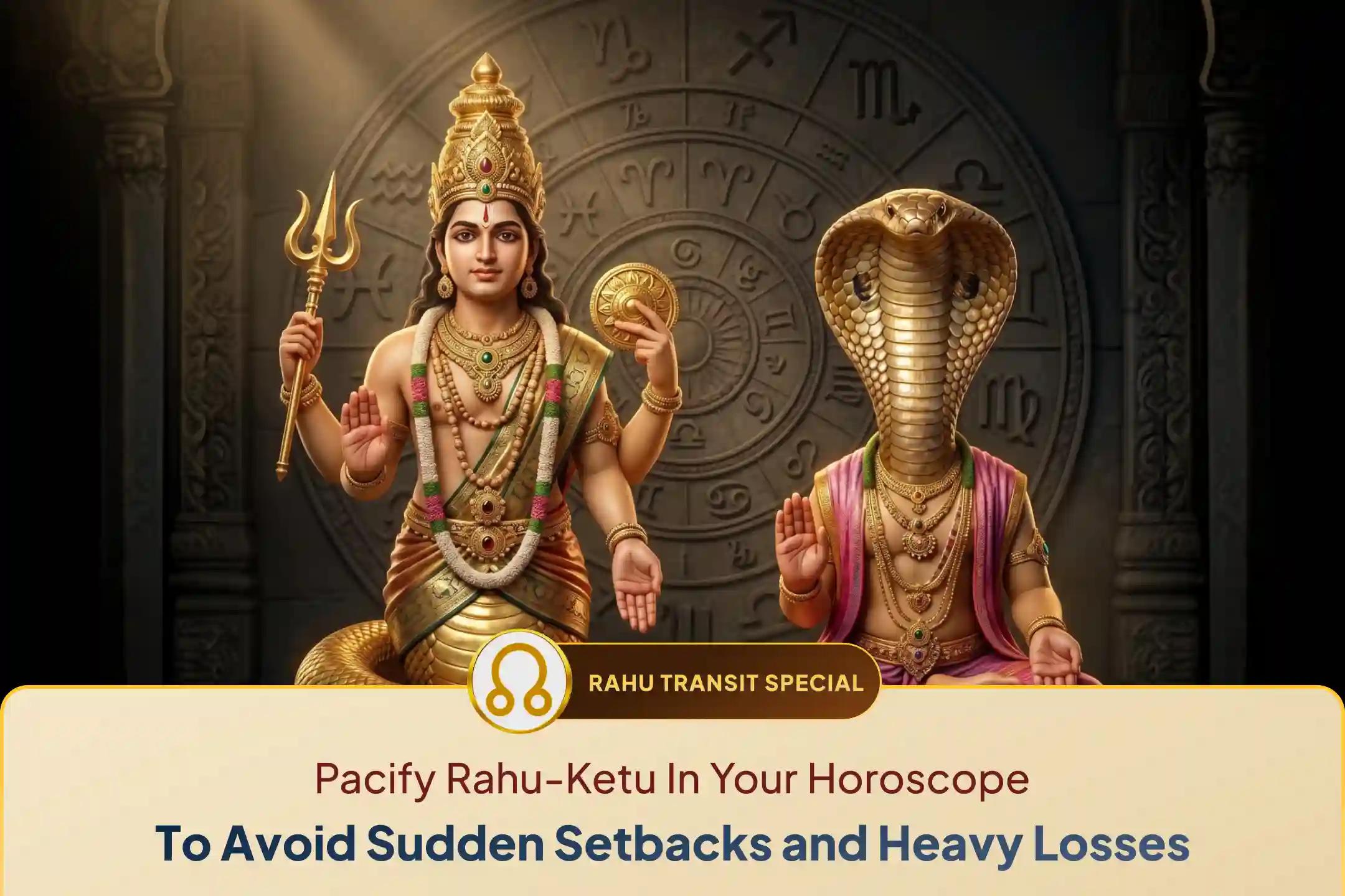 🕉️Participate in the 'Rahu Ketu Dosh Parihara Pooja' at Gosai Ghat, Srirangapatna Kshetra to avoid family disputes, gain mental clarity, and seek divine protection from financial losses
