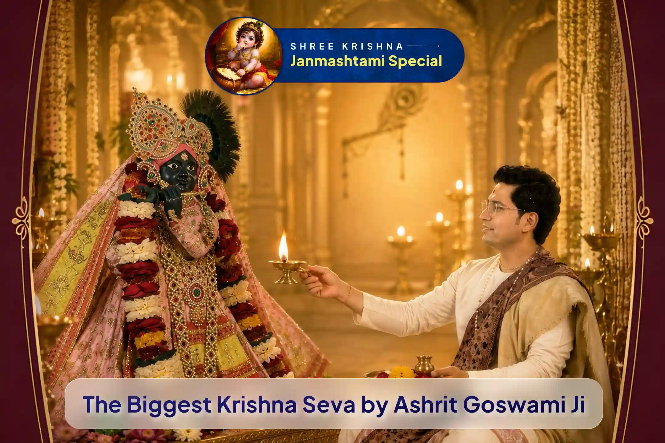 This Janmashtami, get your prayers offered by a devoted Krishna Bhakt in Vrindavan.