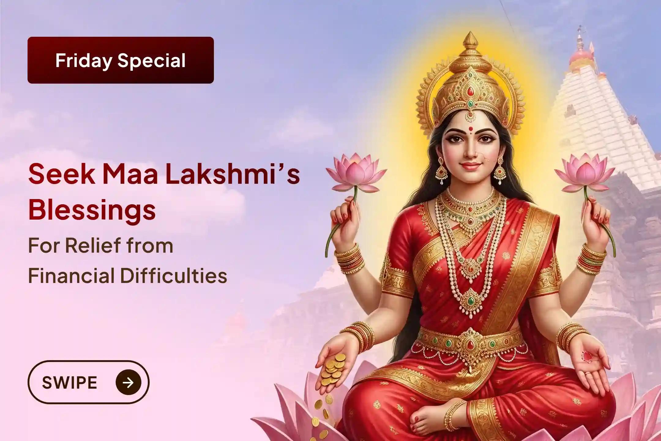 Open the doors to happiness, peace and good fortune with Maa Lakshmi’s grace!