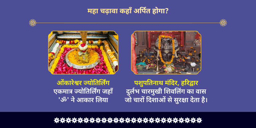सोमवार एकादशी हरि - हर 4 मंदिर चढ़ावा