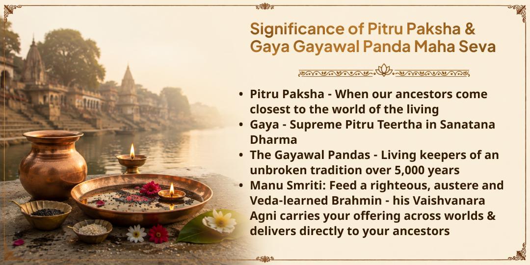 Pitru Paksha Shraddh Gaya Ji Gayawal Panda Seva for Peace of Ancestors