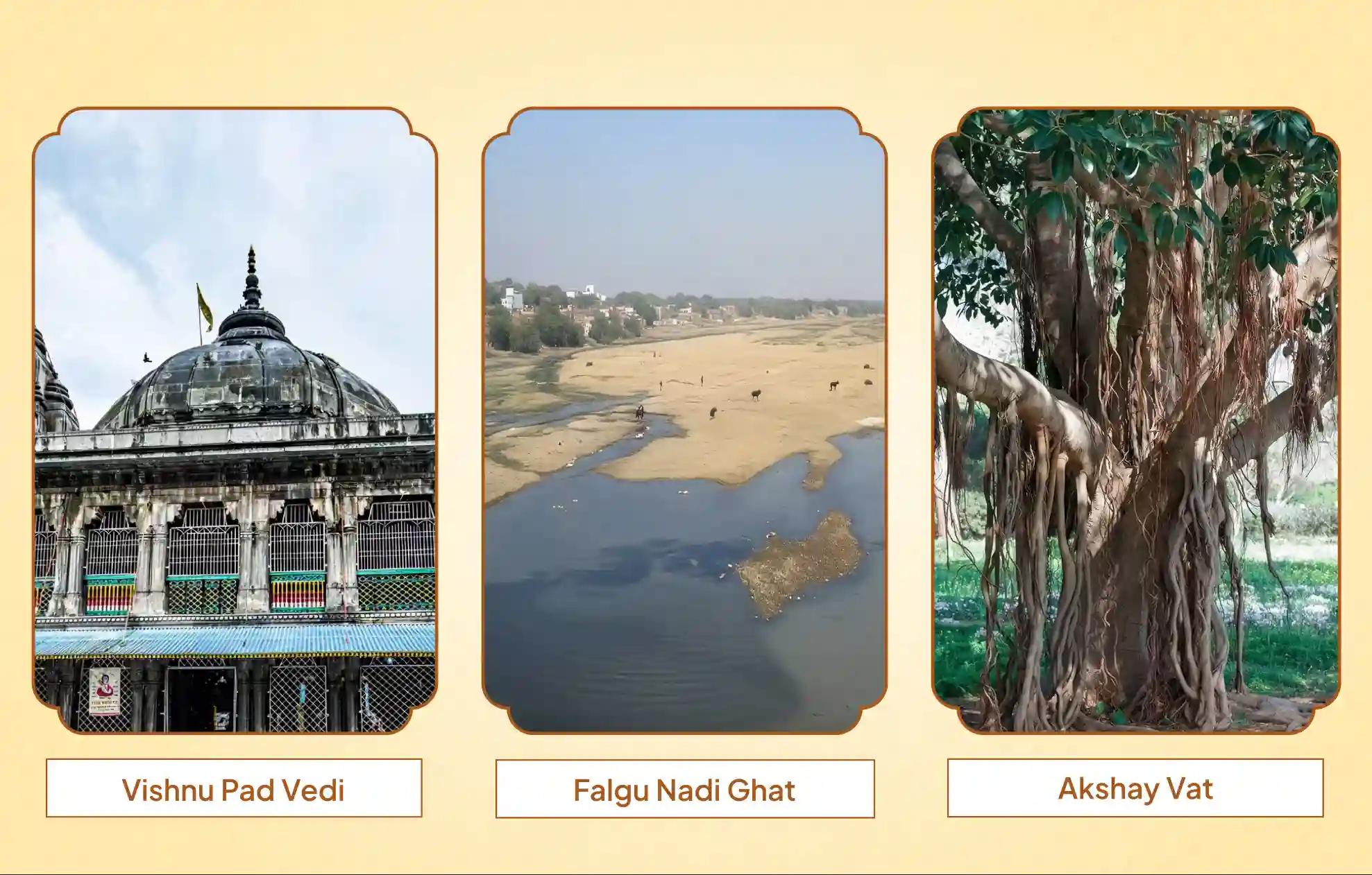Vishnu Pad Vedi,Falgu Nadi Ghat,Akshay Vat,Gaya, Bihar