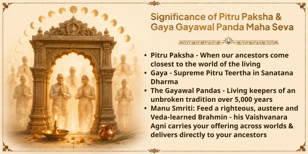 Pitru Paksha Shraddh Complete 15-Day Gaya Ji Pitru Moksha Gayawal Panda Mahaseva