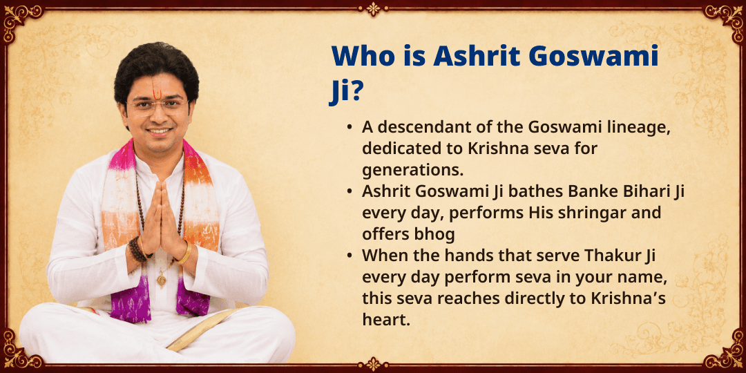 Janmashtami Special Makhan-Mishri Bhog & Panchamrit Abhishek by Ashrit Goswami Ji