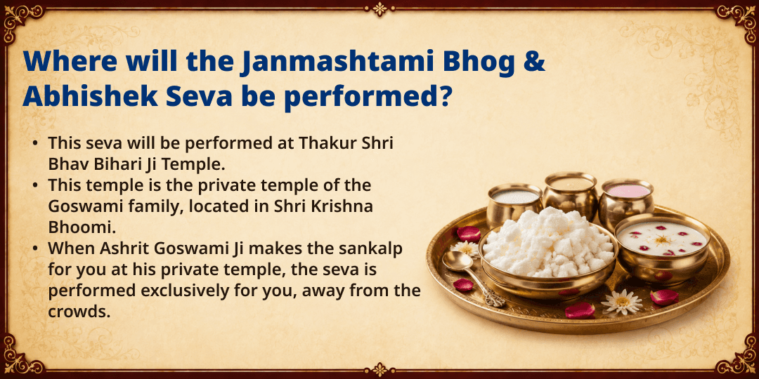 Janmashtami Special Makhan-Mishri Bhog & Panchamrit Abhishek by Ashrit Goswami Ji