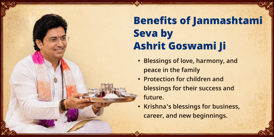 Janmashtami Special Makhan-Mishri Bhog & Panchamrit Abhishek by Ashrit Goswami Ji