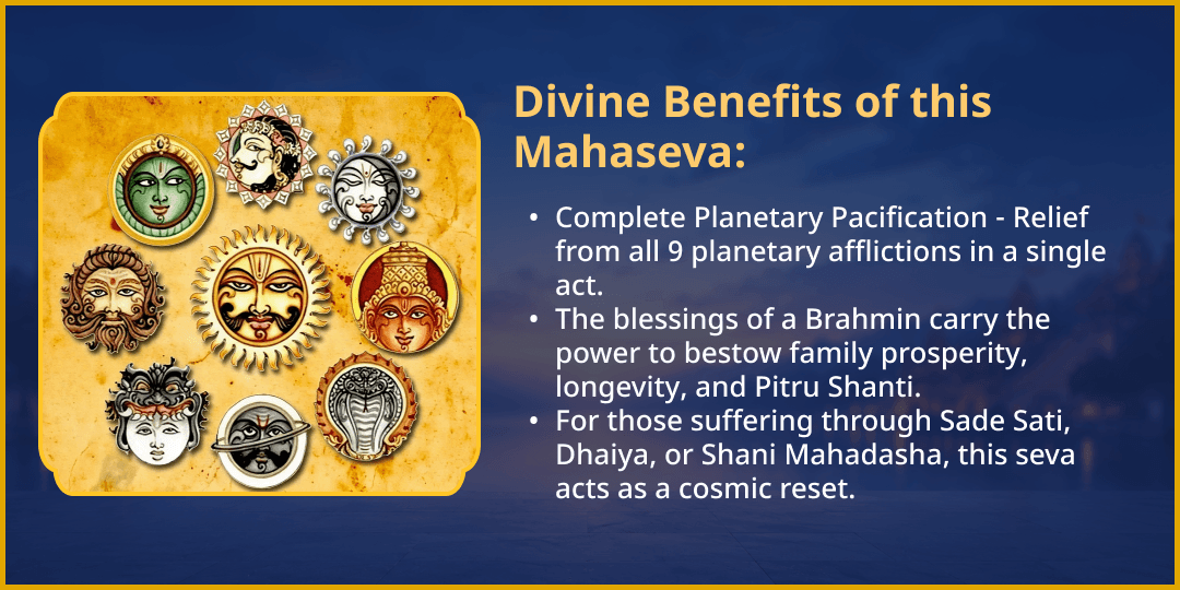 Shani Purnima 9 Graha Tripti 9 Brahmin & Needy Mahaseva