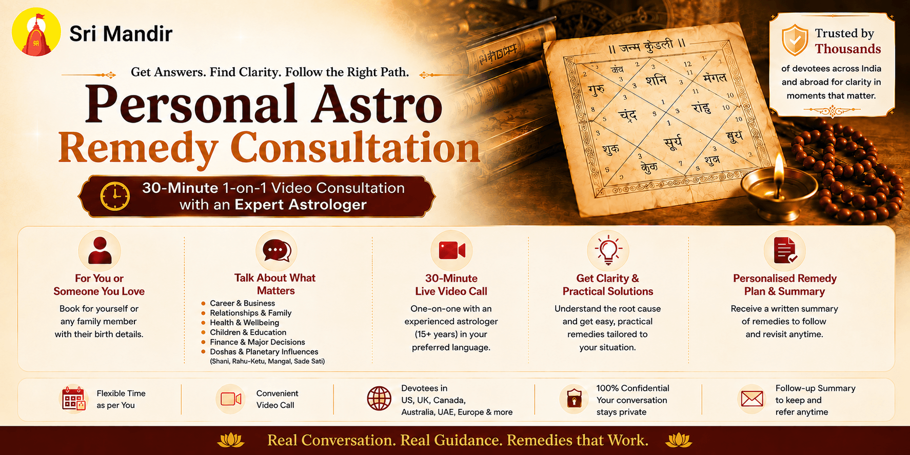 Personalised Astrology Remedy Consultation with an Expert Astrologer