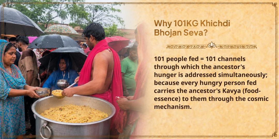 Pitru Paksha Moksha Nagri Kashi 101KG Khichdi Bhojan Seva 
