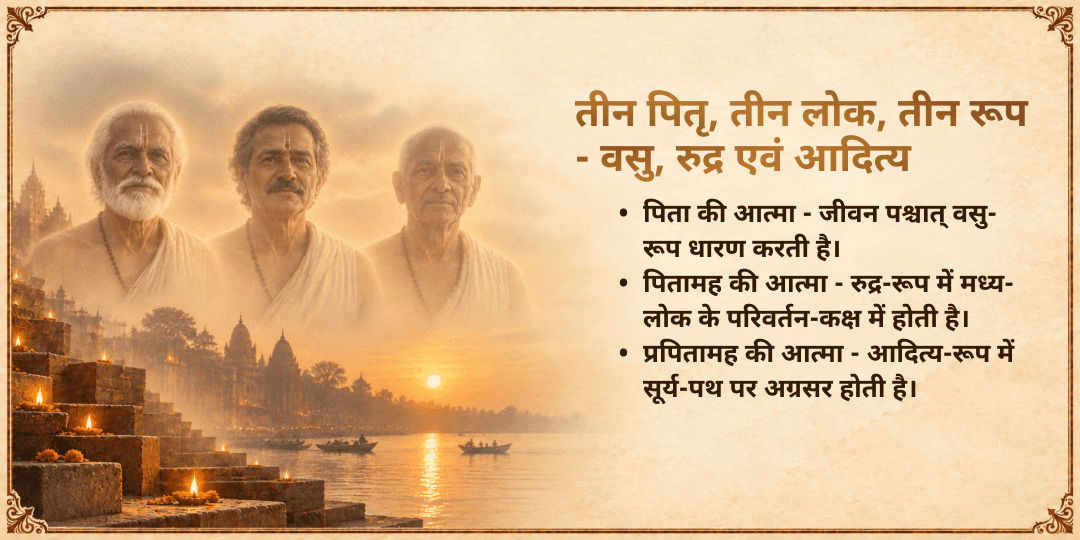 पितृ पक्ष श्राद्ध पूर्णिमा त्रि-पितृ वसु, रुद्र, आदित्य तर्पण एवं हवन आहुति