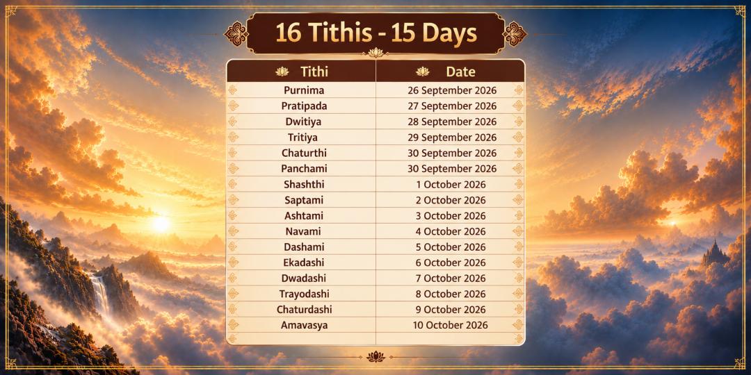 Pitru Paksha Shraddh All 16 Tithis Pitru-Pati Yama Dharmaraj Chadhava